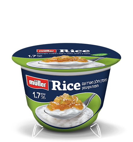 Müller ® - Rice - מעדן חלב ואורז עם תפוח וקינמון